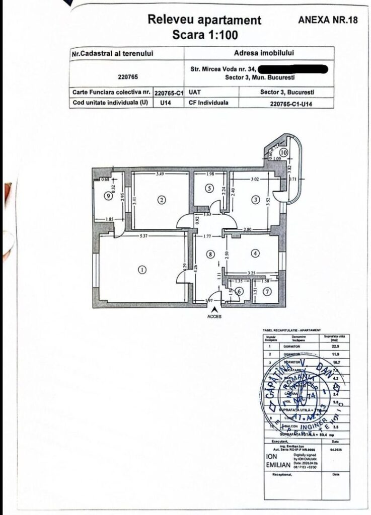 Apartament 3 camere – Mircea Voda 34, Sector 3 – Foto 20